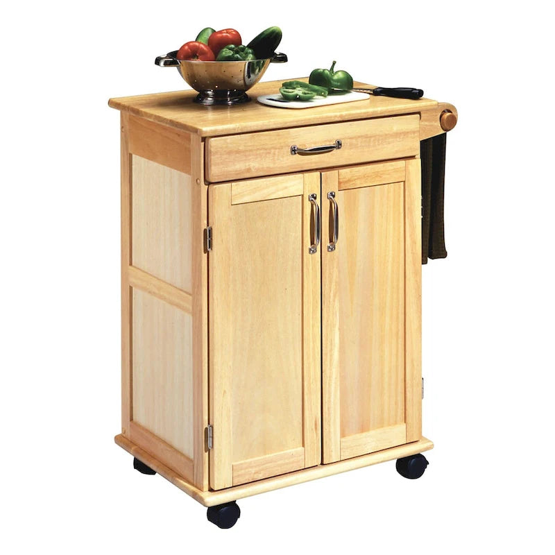 Brown Kitchen Cart - 29" x 19" x 34"