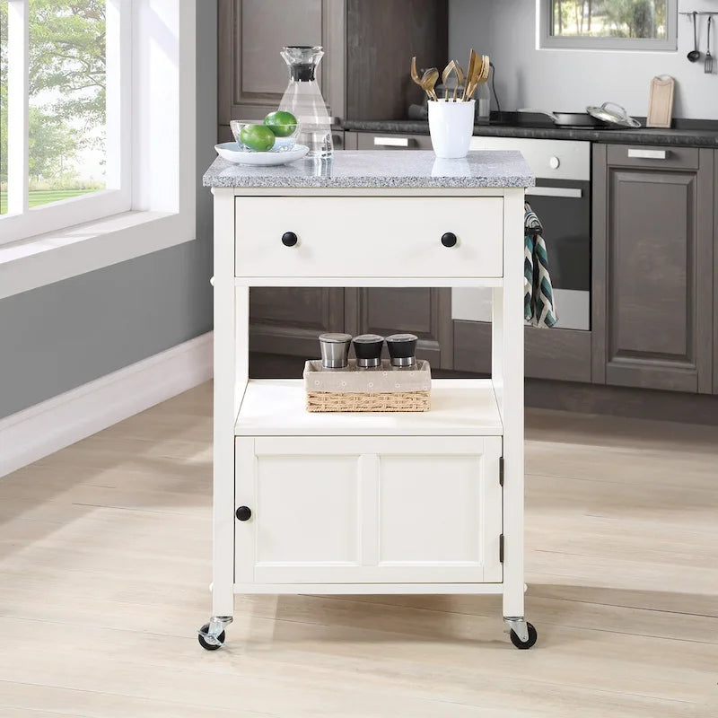 Kitchen Cart with Granite Top