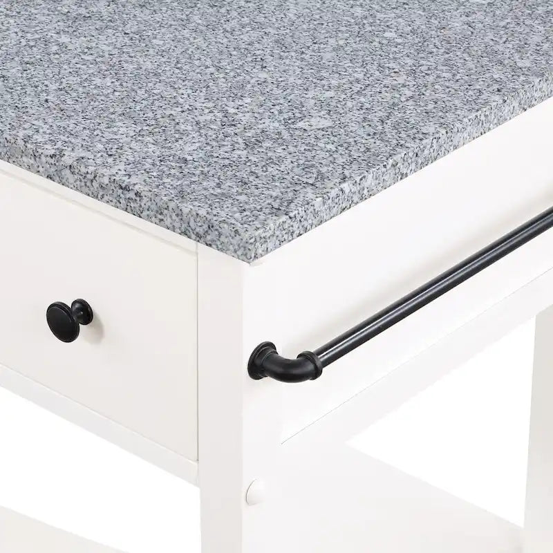 Kitchen Cart with Granite Top