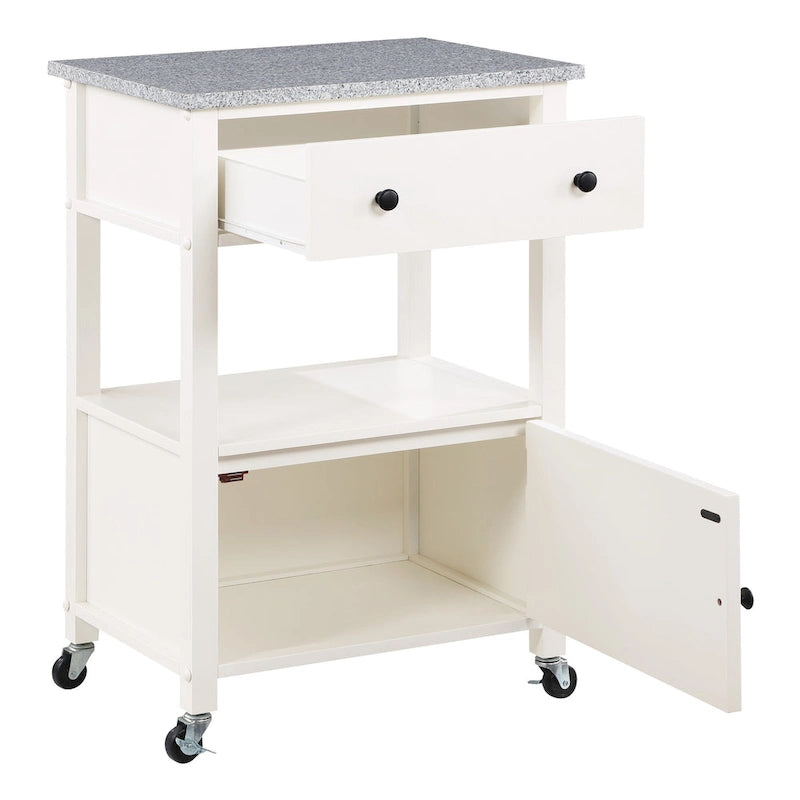 Kitchen Cart with Granite Top