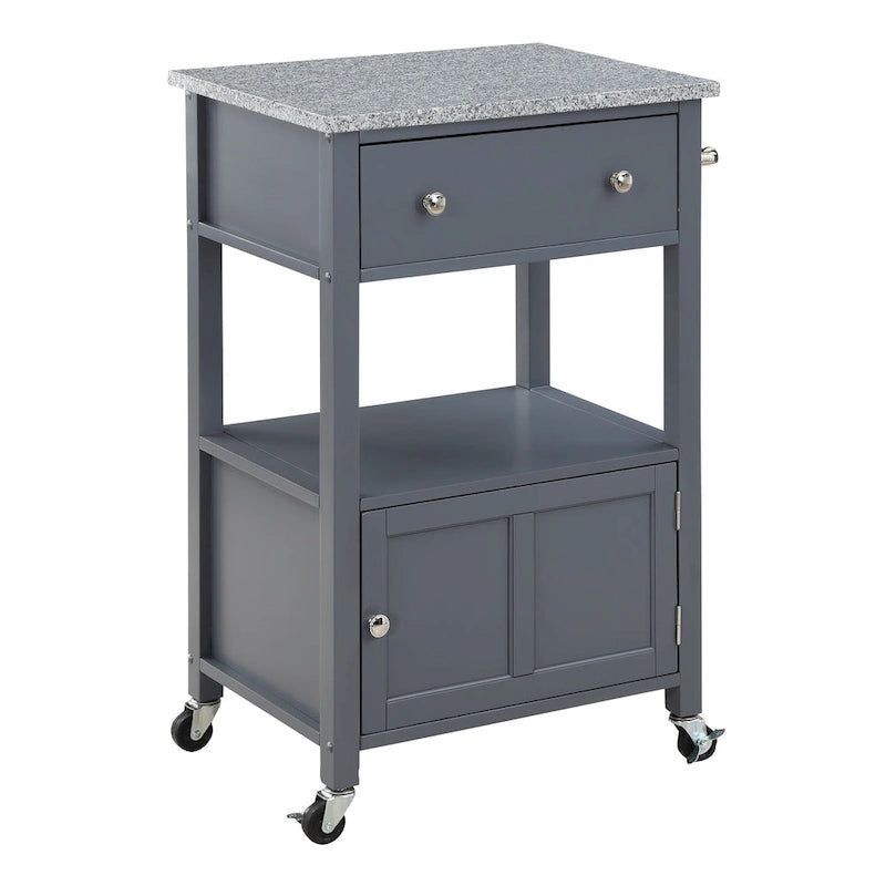 Kitchen Cart with Granite Top