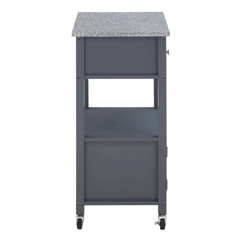 Kitchen Cart with Granite Top