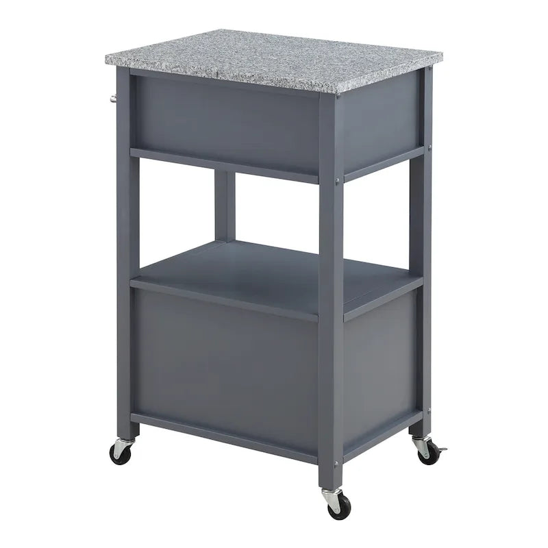 Kitchen Cart with Granite Top