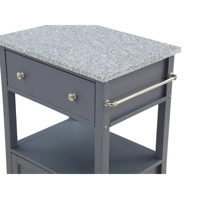 Kitchen Cart with Granite Top