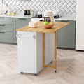 Kitchen Island Cart with 2-Door Cabinet and 3 Drawers
