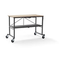 Grey Utility Table / Workbench with Locking Casters