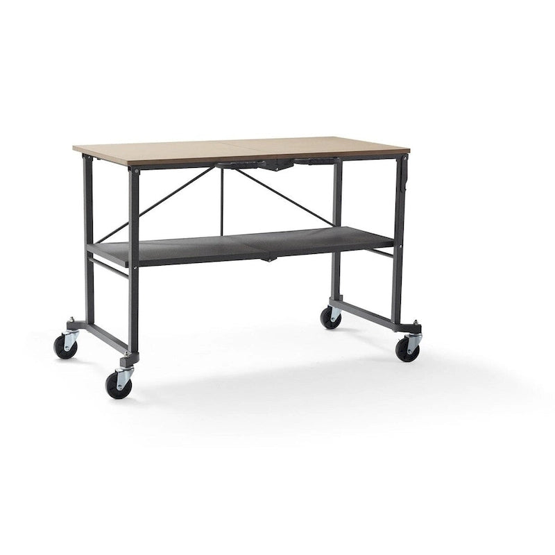 Grey Utility Table / Workbench with Locking Casters