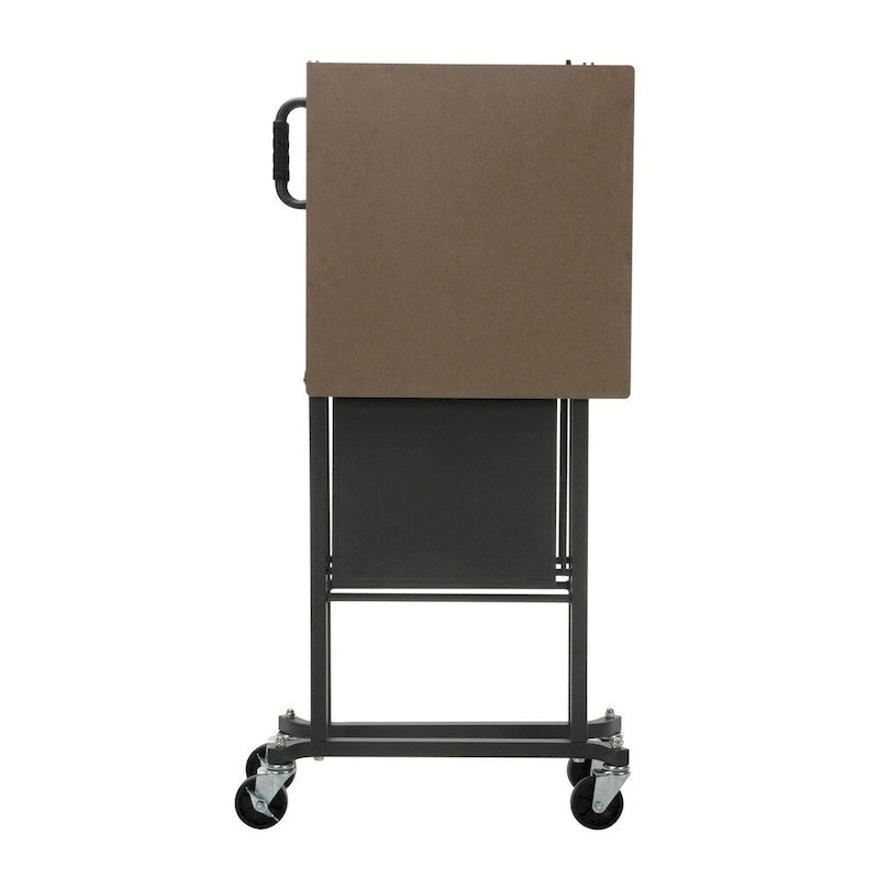 Grey Utility Table / Workbench with Locking Casters
