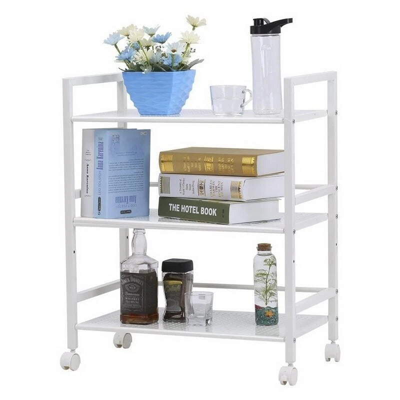 3-Tier Rolling Utility Storage Cart with Wheels