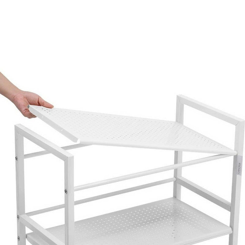 3-Tier Rolling Utility Storage Cart with Wheels