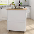 Kitchen Island Rolling Trolley Cart with Storage