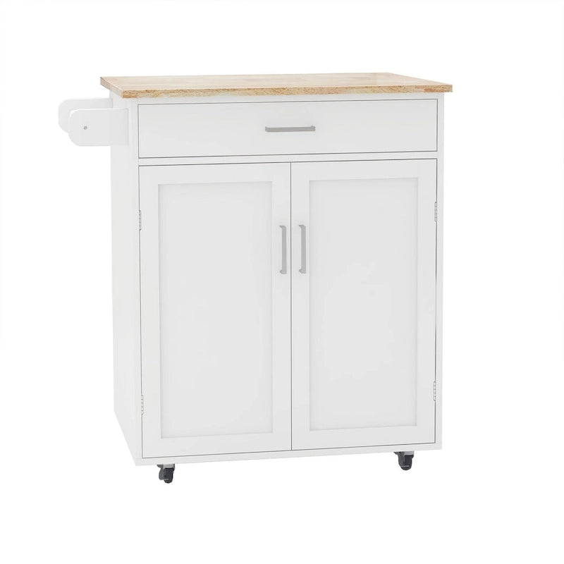 Kitchen Island Rolling Trolley Cart with Storage