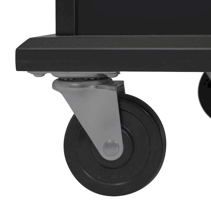 53.9" Rolling Kitchen Cart on Wheels with Internal Storage Rack and 3-Tier Pull-Out Cabinet Organizer