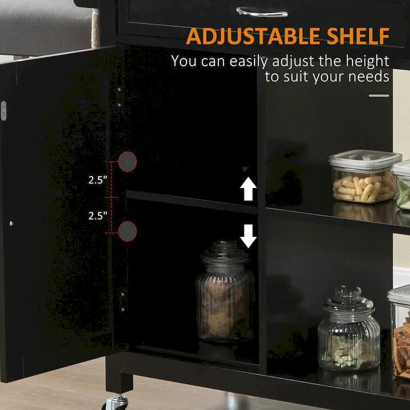 Kitchen Island Cart with Storage