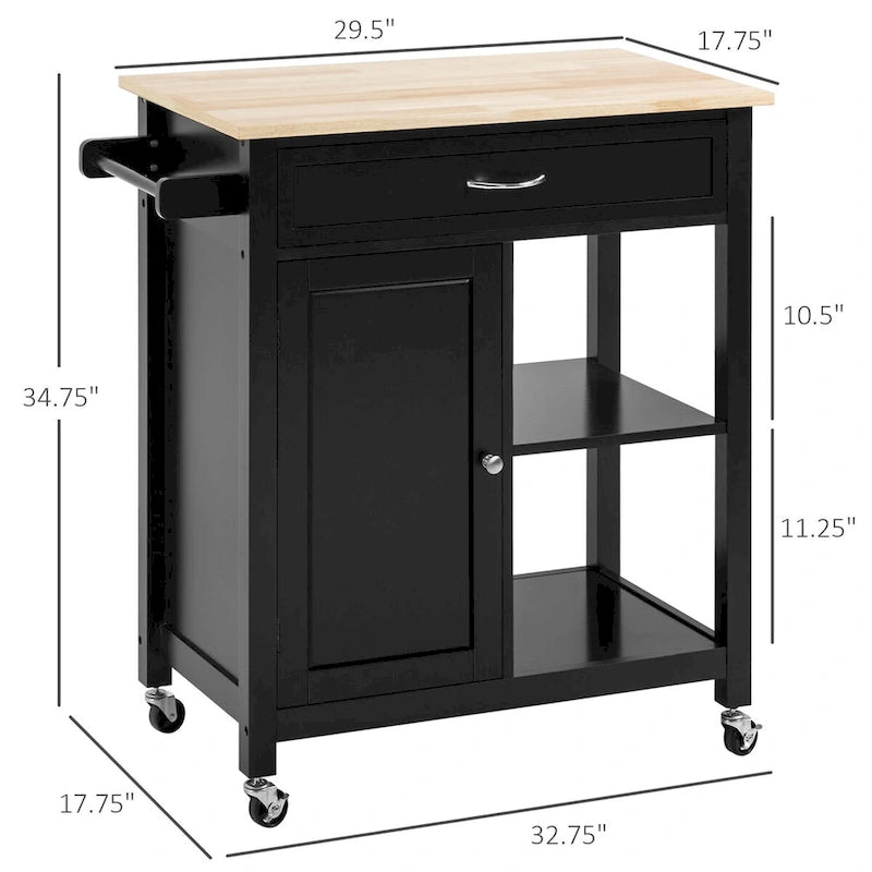 Kitchen Island Cart with Storage