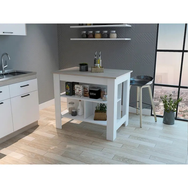 3-Shelf Kitchen Island
