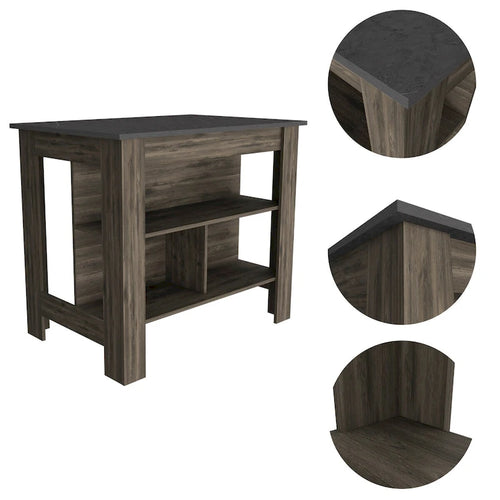 3-Shelf Kitchen Island