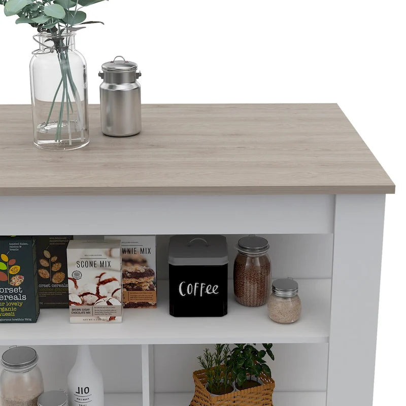 3-Shelf Kitchen Island