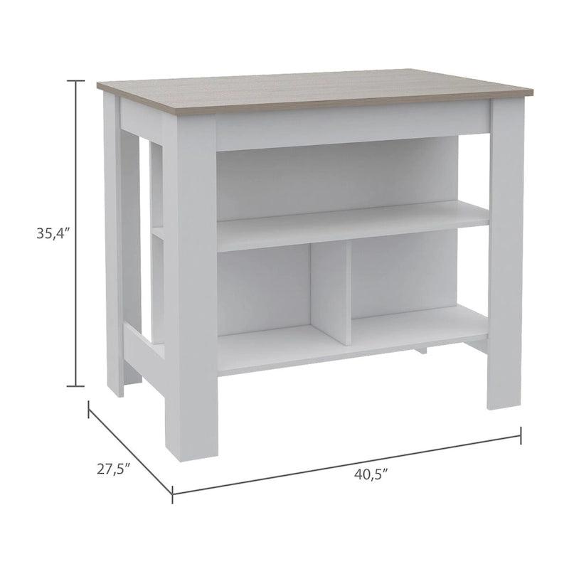 3-Shelf Kitchen Island