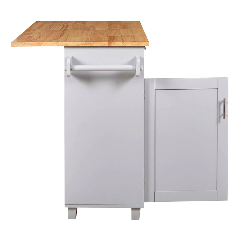 Rolling Kitchen Island with Storage
