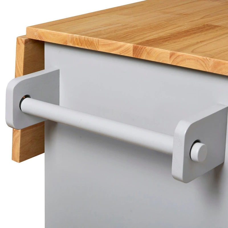 Rolling Kitchen Island with Storage