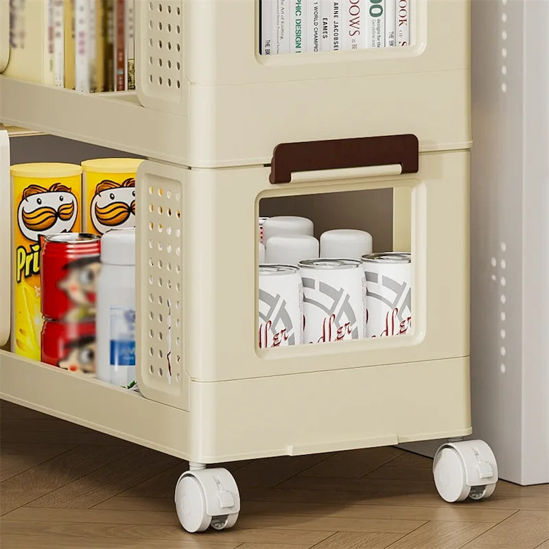3-Tier Rolling Storage Cart with Wheels